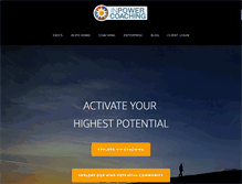 Tablet Screenshot of inpowercoaching.com